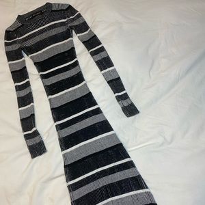 Knit Striped Dress